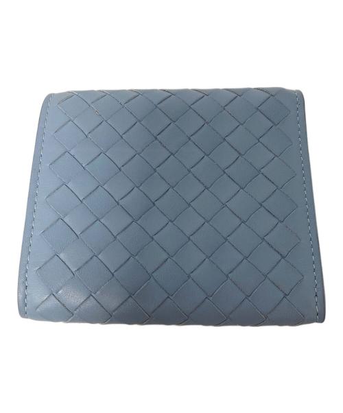 BOTTEGA VENETA（ボッテガベネタ）BOTTEGA VENETA (ボッテガベネタ) 3つ折り財布 スカイブルーの古着・服飾アイテム