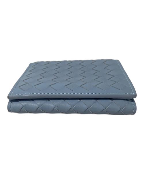 BOTTEGA VENETA（ボッテガベネタ）BOTTEGA VENETA (ボッテガベネタ) 3つ折り財布 スカイブルーの古着・服飾アイテム
