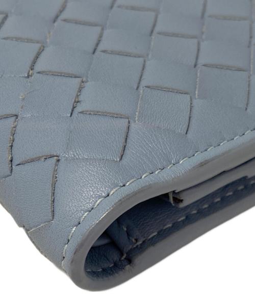BOTTEGA VENETA（ボッテガベネタ）BOTTEGA VENETA (ボッテガベネタ) 3つ折り財布 スカイブルーの古着・服飾アイテム
