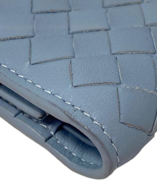 BOTTEGA VENETA（ボッテガベネタ）BOTTEGA VENETA (ボッテガベネタ) 3つ折り財布 スカイブルーの古着・服飾アイテム