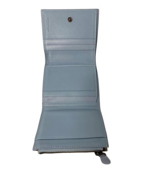BOTTEGA VENETA（ボッテガベネタ）BOTTEGA VENETA (ボッテガベネタ) 3つ折り財布 スカイブルーの古着・服飾アイテム