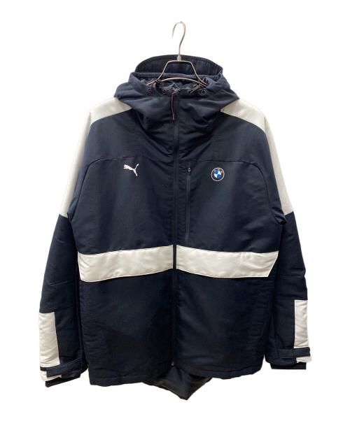 PUMA（プーマ）PUMA (プーマ) BMW (ビーエムダブリュー) 中綿ジャケット ブラック サイズ:Lの古着・服飾アイテム