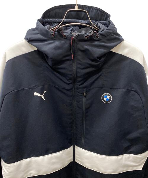 PUMA（プーマ）PUMA (プーマ) BMW (ビーエムダブリュー) 中綿ジャケット ブラック サイズ:Lの古着・服飾アイテム