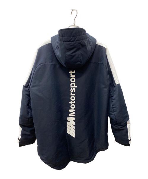 PUMA（プーマ）PUMA (プーマ) BMW (ビーエムダブリュー) 中綿ジャケット ブラック サイズ:Lの古着・服飾アイテム