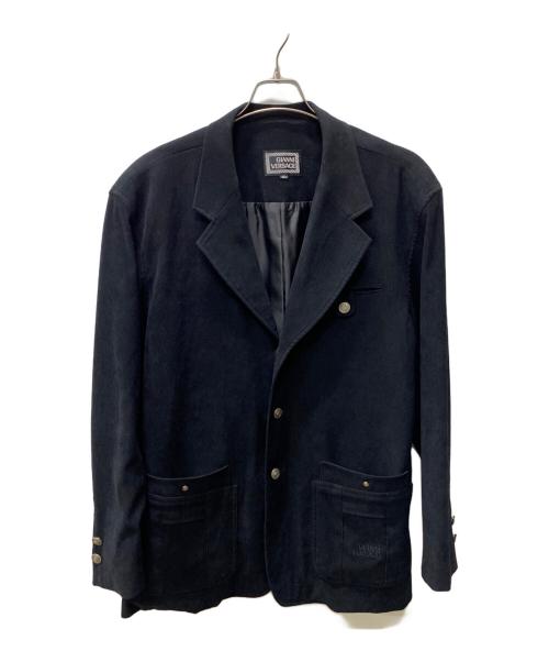 GIANNI VERSACE（ジャンニ・ヴェルサーチ）GIANNI VERSACE (ジャンニ・ヴェルサーチ) セットアップスーツ ブラック サイズ:XXLの古着・服飾アイテム