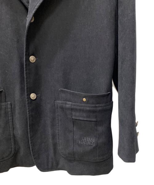 GIANNI VERSACE（ジャンニ・ヴェルサーチ）GIANNI VERSACE (ジャンニ・ヴェルサーチ) セットアップスーツ ブラック サイズ:XXLの古着・服飾アイテム