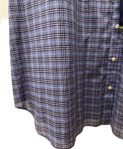 BLUE LABEL CRESTBRIDGE（ブルーレーベルクレストブリッジ）BLUE LABEL CRESTBRIDGE (ブルーレーベルクレストブリッジ) 半袖ワンピース パープル サイズ:38の古着・服飾アイテム