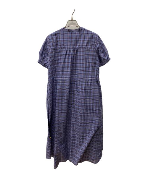 BLUE LABEL CRESTBRIDGE（ブルーレーベルクレストブリッジ）BLUE LABEL CRESTBRIDGE (ブルーレーベルクレストブリッジ) 半袖ワンピース パープル サイズ:38の古着・服飾アイテム