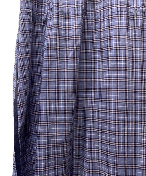 BLUE LABEL CRESTBRIDGE（ブルーレーベルクレストブリッジ）BLUE LABEL CRESTBRIDGE (ブルーレーベルクレストブリッジ) 半袖ワンピース パープル サイズ:38の古着・服飾アイテム