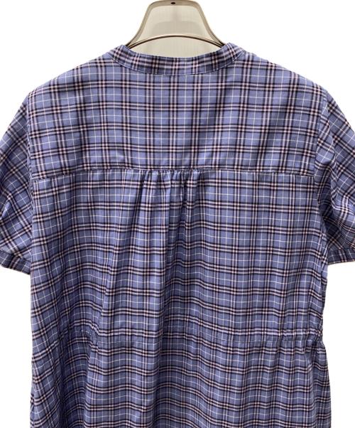 BLUE LABEL CRESTBRIDGE（ブルーレーベルクレストブリッジ）BLUE LABEL CRESTBRIDGE (ブルーレーベルクレストブリッジ) 半袖ワンピース パープル サイズ:38の古着・服飾アイテム