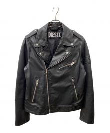 DIESEL（ディーゼル）の古着「ダブルライダースジャケット」｜ブラック