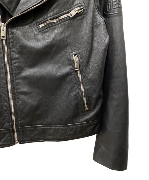 DIESEL（ディーゼル）DIESEL (ディーゼル) ダブルライダースジャケット ブラック サイズ:Lの古着・服飾アイテム