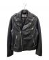 DIESEL（ディーゼル）の古着「ダブルライダースジャケット」｜ブラック