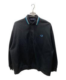 FRED PERRY×BEAMS（フレッドペリー×ビームス）の古着「長袖ポロシャツ」｜ブラック