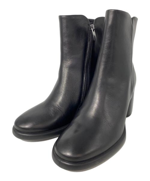ECCO（エコー）ECCO (エコー) ショートブーツ ブラック サイズ:23.5cmの古着・服飾アイテム