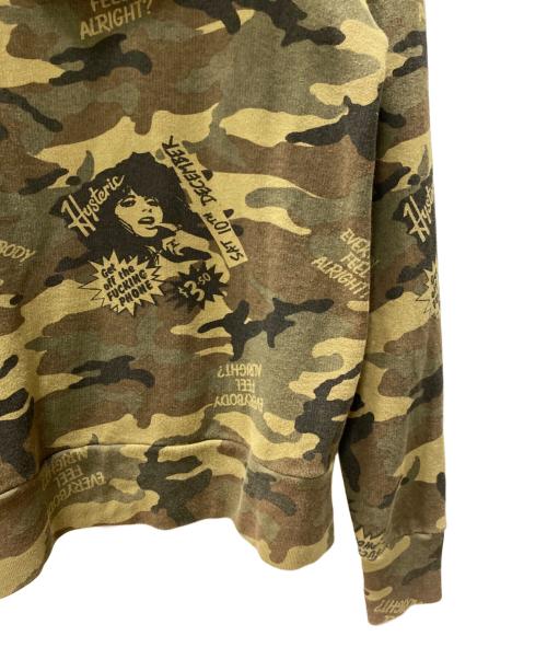 Hysteric Glamour（ヒステリックグラマー）Hysteric Glamour (ヒステリックグラマー) ジップパーカー オリーブ サイズ:Freeの古着・服飾アイテム