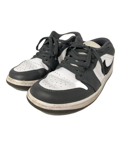 NIKE（ナイキ）NIKE (ナイキ) AIR JORDAN 1 LOW ホワイト×グレー サイズ:26.5cmの古着・服飾アイテム