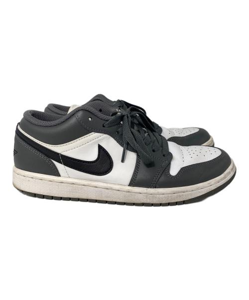 NIKE（ナイキ）NIKE (ナイキ) AIR JORDAN 1 LOW ホワイト×グレー サイズ:26.5cmの古着・服飾アイテム