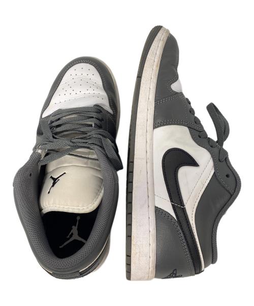 NIKE（ナイキ）NIKE (ナイキ) AIR JORDAN 1 LOW ホワイト×グレー サイズ:26.5cmの古着・服飾アイテム