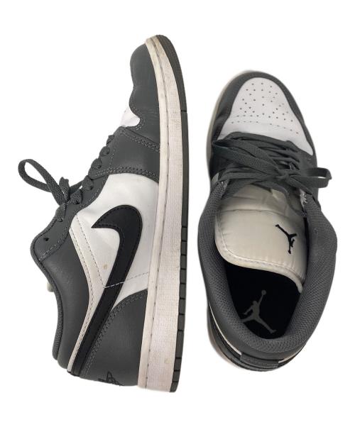 NIKE（ナイキ）NIKE (ナイキ) AIR JORDAN 1 LOW ホワイト×グレー サイズ:26.5cmの古着・服飾アイテム