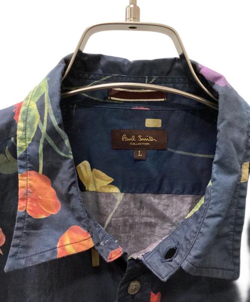PAUL SMITH（ポールスミス）Paul Smith (ポールスミス) 半袖シャツ ネイビー サイズ:Lの古着・服飾アイテム