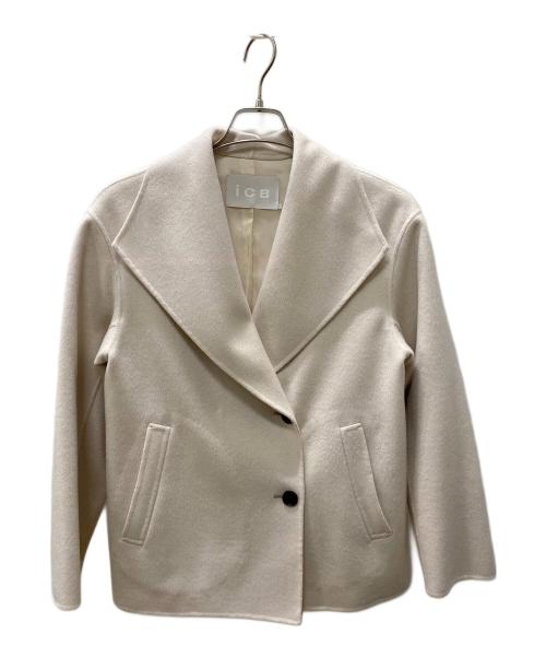 icB（アイシービー）icB (アイシービー) WoolRever ショートコート アイボリー サイズ:2の古着・服飾アイテム