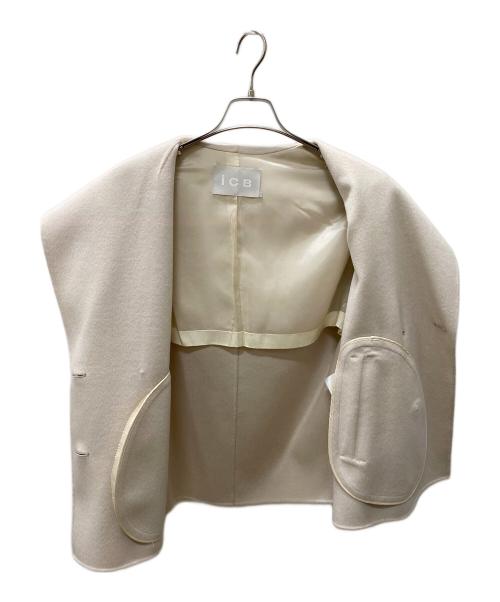 icB（アイシービー）icB (アイシービー) WoolRever ショートコート アイボリー サイズ:2の古着・服飾アイテム