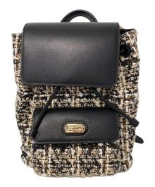 FURLA（フルラ）の古着「ミニリュック」｜ブラック×ベージュ