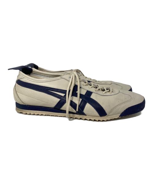 Onitsuka Tiger（オニツカタイガー）Onitsuka Tiger (オニツカタイガー) MEXICO'66 グレー×ブルー サイズ:27cmの古着・服飾アイテム