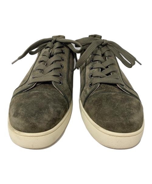 Christian Louboutin（クリスチャン・ルブタン）Christian Louboutin (クリスチャン・ルブタン) スエードローカットスニーカー オリーブ サイズ:40 1/2の古着・服飾アイテム