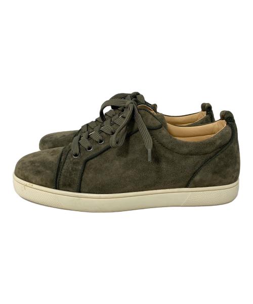 Christian Louboutin（クリスチャン・ルブタン）Christian Louboutin (クリスチャン・ルブタン) スエードローカットスニーカー オリーブ サイズ:40 1/2の古着・服飾アイテム