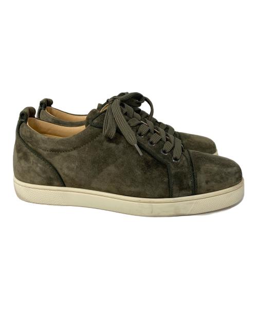 Christian Louboutin（クリスチャン・ルブタン）Christian Louboutin (クリスチャン・ルブタン) スエードローカットスニーカー オリーブ サイズ:40 1/2の古着・服飾アイテム