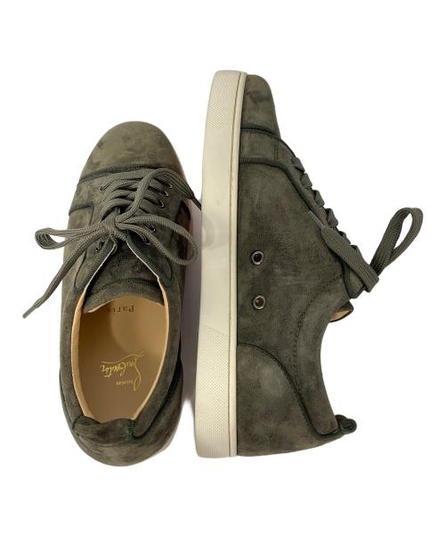 Christian Louboutin（クリスチャン・ルブタン）Christian Louboutin (クリスチャン・ルブタン) スエードローカットスニーカー オリーブ サイズ:40 1/2の古着・服飾アイテム
