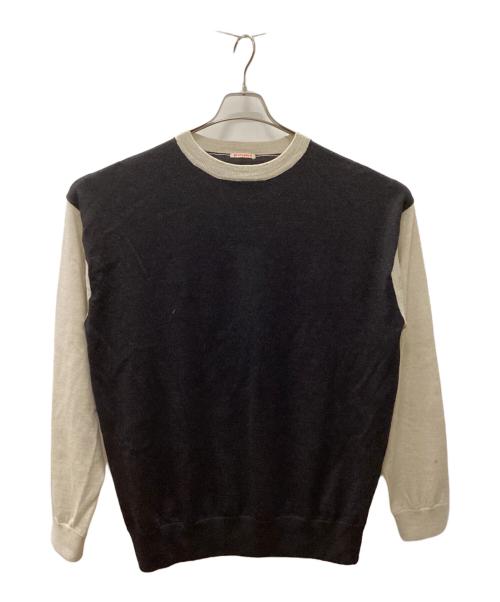 RYETENDER（ライテンダー）RYETENDER (ライテンダー) 薄手ニット ホワイト×ブラック サイズ:2の古着・服飾アイテム