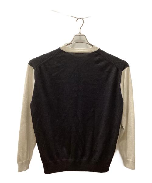 RYETENDER（ライテンダー）RYETENDER (ライテンダー) 薄手ニット ホワイト×ブラック サイズ:2の古着・服飾アイテム