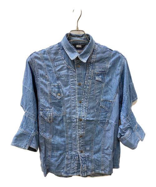 DIESEL（ディーゼル）DIESEL (ディーゼル) 半袖シャツ インディゴ サイズ:XXSの古着・服飾アイテム
