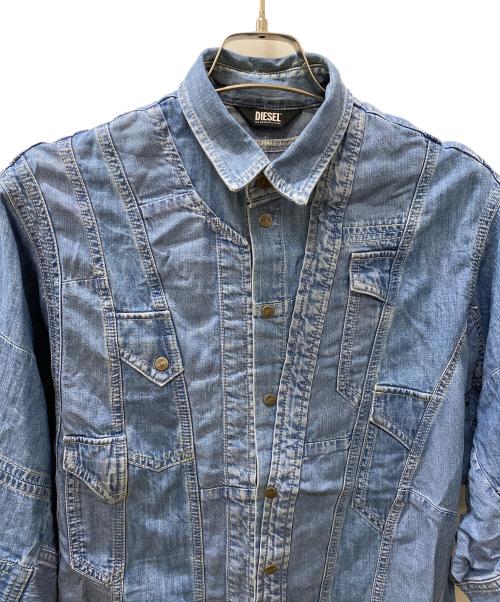 DIESEL（ディーゼル）DIESEL (ディーゼル) 半袖シャツ インディゴ サイズ:XXSの古着・服飾アイテム