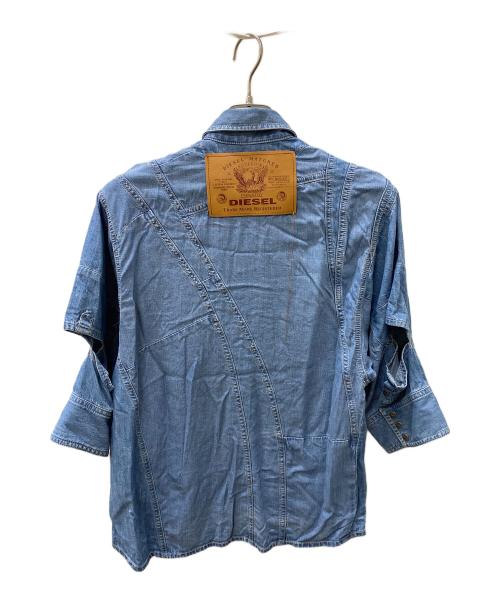 DIESEL（ディーゼル）DIESEL (ディーゼル) 半袖シャツ インディゴ サイズ:XXSの古着・服飾アイテム
