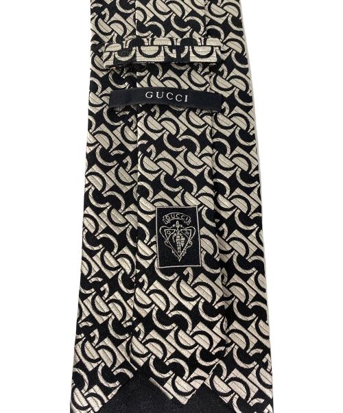 GUCCI（グッチ）GUCCI (グッチ) ネクタイ ホワイト×ブラック サイズ:Freeの古着・服飾アイテム