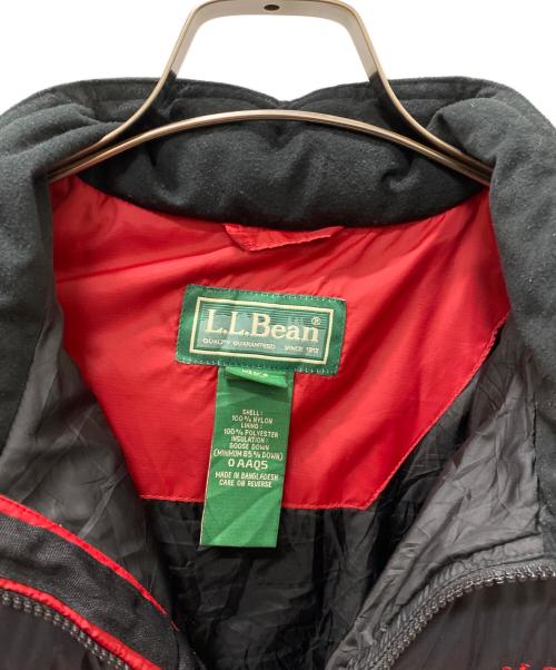 L.L.Bean（エルエルビーン）L.L.Bean (エルエルビーン) ダウンジャケット ブラック×レッド サイズ:Lの古着・服飾アイテム