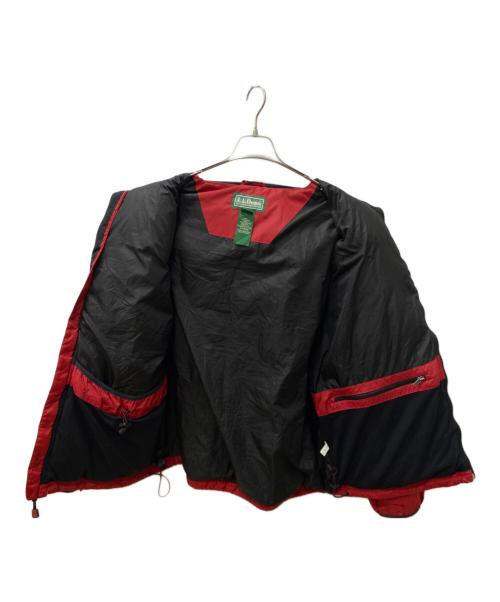 L.L.Bean（エルエルビーン）L.L.Bean (エルエルビーン) ダウンジャケット ブラック×レッド サイズ:Lの古着・服飾アイテム