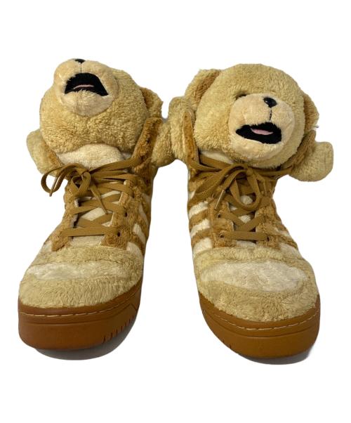 adidas（アディダス）adidas (アディダス) JEREMY SCOTT (ジェレミー スコット) Jeremy Scott Teddy Bear (Brown) ベージュ サイズ:28.5cmの古着・服飾アイテム