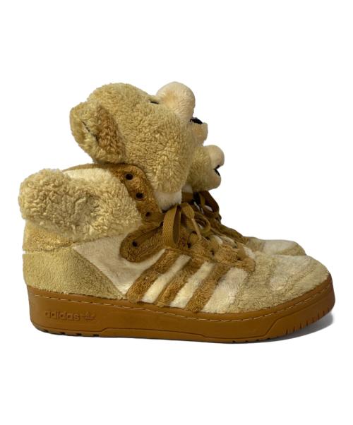adidas（アディダス）adidas (アディダス) JEREMY SCOTT (ジェレミー スコット) Jeremy Scott Teddy Bear (Brown) ベージュ サイズ:28.5cmの古着・服飾アイテム