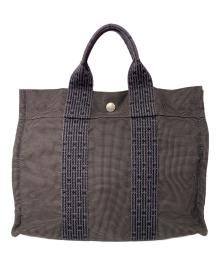 HERMES（エルメス）の古着「エールラインPMトートバッグ」｜ブラック