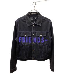 VLONE（ヴィーロン）の古着「デニムジャケット」｜ブラック×ブルー