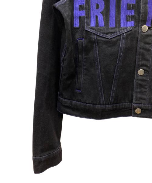 VLONE（ヴィーロン）VLONE (ヴィーロン) デニムジャケット ブラック×ブルー サイズ:Mの古着・服飾アイテム