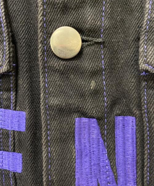 VLONE（ヴィーロン）VLONE (ヴィーロン) デニムジャケット ブラック×ブルー サイズ:Mの古着・服飾アイテム