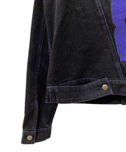 VLONE（ヴィーロン）VLONE (ヴィーロン) デニムジャケット ブラック×ブルー サイズ:Mの古着・服飾アイテム