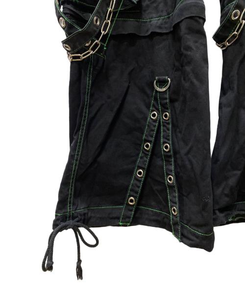 TRIPP NYC（トリップニューヨークシティー）TRIPP NYC (トリップニューヨークシティー) エレクトロパンツ ブラック×グリーン サイズ:XSの古着・服飾アイテム