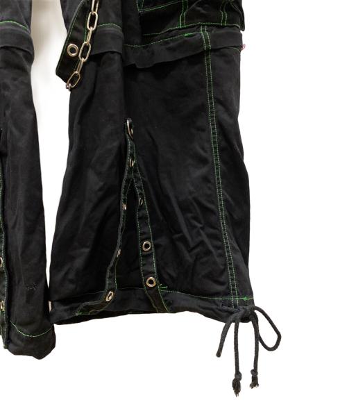 TRIPP NYC（トリップニューヨークシティー）TRIPP NYC (トリップニューヨークシティー) エレクトロパンツ ブラック×グリーン サイズ:XSの古着・服飾アイテム